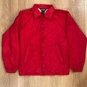 Vintage red lightweight jacket windbreaker size Small